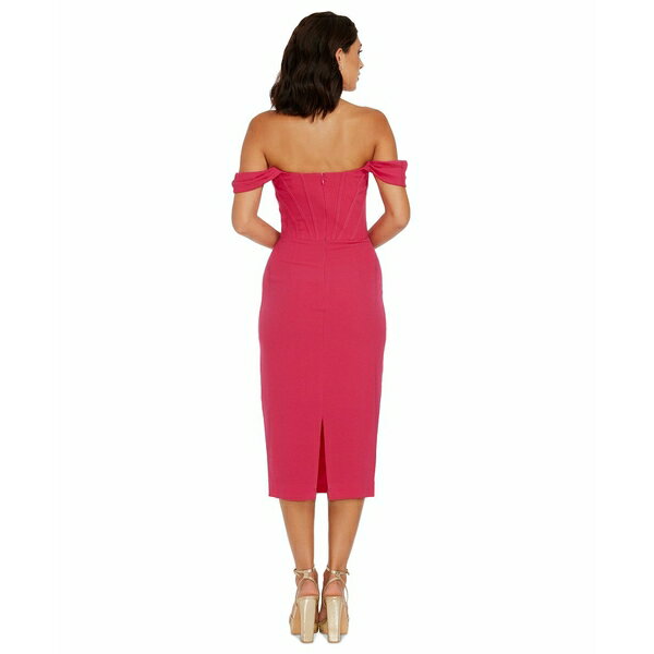 ドレスザポプレーション レディース ワンピース トップス Women's Vickie Off-The-Shoulder Dress Begonia