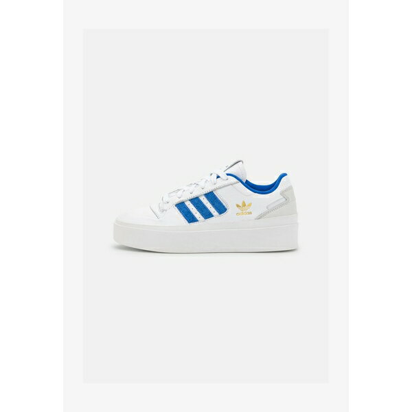 アディダスオリジナルス レディース スニーカー シューズ FORUM BONEGA - Trainers - footwear white/team royal blue/gold metallic