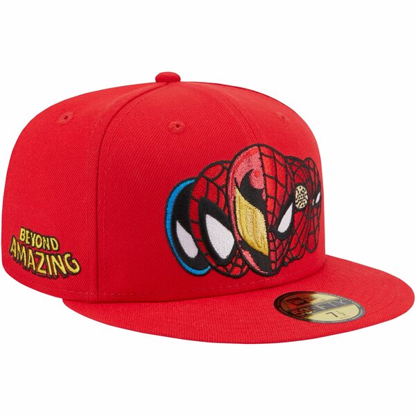 ˥塼  ˹ ꡼ SpiderMan New Era Faces 59FIFTY Fitted Hat Red