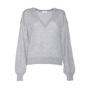 バランタイン レディース ニット&セーター アウター V-neck Pullover GREY