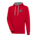 【送料無料】 アンティグア メンズ パーカー・スウェットシャツ アウター Antigua Super Bowl LVIII Victory Pullover Hoodie Red