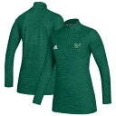 アディダス レディース ジャケット＆ブルゾン アウター South Florida Bulls adidas Women 039 s Sideline Game Mode Performance QuarterZip Pullover Top Green