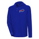 【送料無料】 アンティグア メンズ パーカー・スウェットシャツ アウター Buffalo Bills Antigua Strong Hold Long Sleeve Henley Hood..