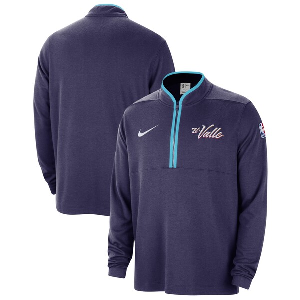 ナイキ メンズ ジャケット＆ブルゾン アウター Phoenix Suns Nike 2023/24 City Edition Authentic Coaches HalfZip Top Purple