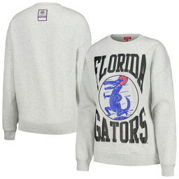 【送料無料】 ミッチェル&ネス レディース パーカー・スウェットシャツ アウター Florida Gators Mitchell & Ness Women's Oversized Logo Lightweight Pullover Sweatshirt Heather Gray