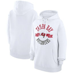 【送料無料】 カールバンクス レディース パーカー・スウェットシャツ アウター Tampa Bay Buccaneers GIII 4Her by Carl Banks Women's City Graphic Team Fleece Pullover Hoodie White