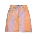 エムエスジイエム 【送料無料】 エムエスジイエム レディース スカート ボトムス Denim skirts Orange