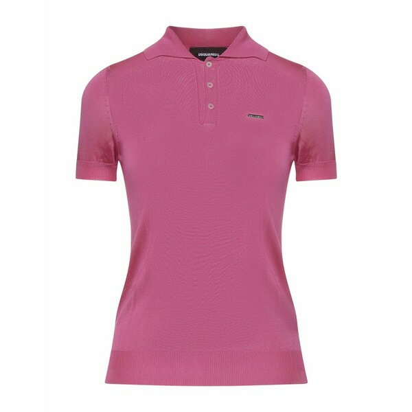 【送料無料】 ディースクエアード レディース ポロシャツ トップス Polo shirts Fuchsia