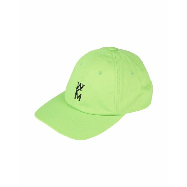  ウーヨンミ メンズ 帽子 アクセサリー Hats Acid green