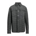 【送料無料】 バルマン メンズ シャツ トップス Denim shirts Black