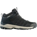 オボズ メンズ ハイキング スポーツ Sypes Mid Leather Waterproof Hiking Boot - Men's Lava Rock