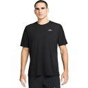 ナイキ メンズ シャツ トップス Dri-Fit Solar Chase Short-Sleeve Shirt - Men's Black/Summit White