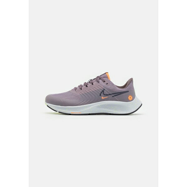 ナイキ レディース ランニング スポーツ AIR ZOOM PEGASUS 38 SHIELD - Neutral running shoes - purple smoke/cave purple/venice/atomic orange/light liquid lime/summit white