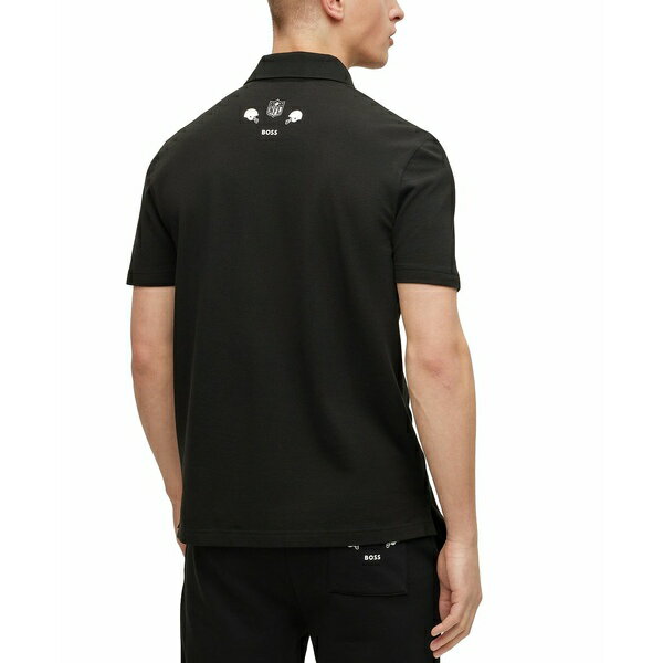 楽天astyヒューゴボス メンズ シャツ トップス BOSS by Hugo Boss x NFL Men's Polo Shirt Collection Los Angeles Rams - Black