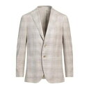 【送料無料】 カルーゾ メンズ ジャケット&ブルゾン アウター Blazers Beige