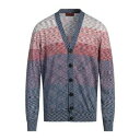 【送料無料】 ミッソーニ メンズ カーディガン アウター Cardigans Blue
