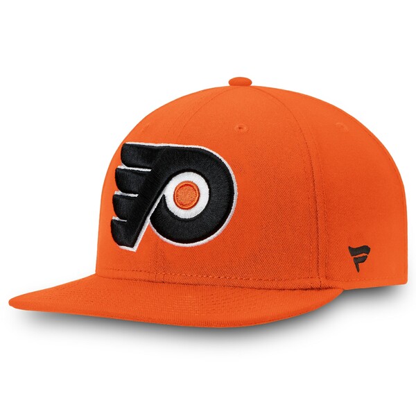 ファナティクス メンズ 帽子 アクセサリー Philadelphia Flyers Fanatics Branded Core Primary Logo Fitted Hat Orange