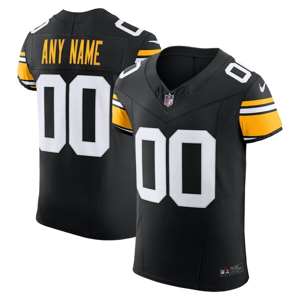 ʥ  ˥ե ȥåץ Pittsburgh Steelers Nike Vapor F.U.S.E. Elite Custom Jersey Black
