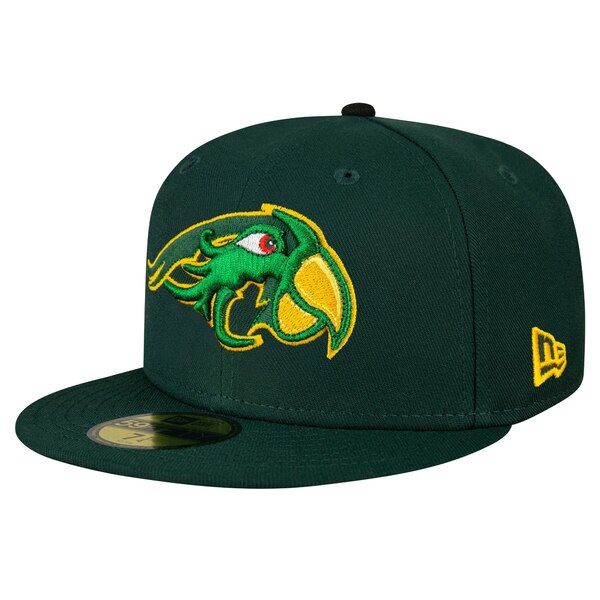 j[G Y Xq ANZT[ Puebla Pericos New Era Mexico League On Field 59FIFTY Fitted Hat Green
