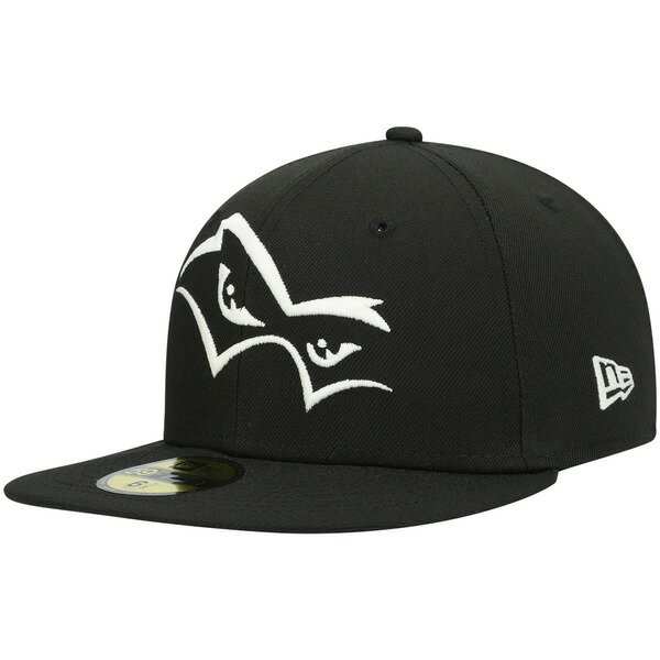 j[G Y Xq ANZT[ Quad Cities River Bandits New Era Authentic Collection Team Alternate 59FIFTY Fitted Hat Black
