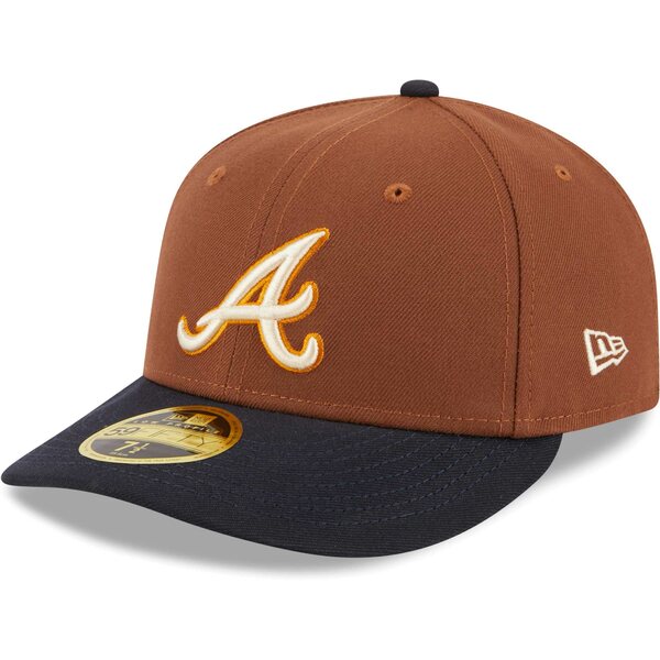 ニューエラ メンズ 帽子 アクセサリー Atlanta Braves New Era Tiramisu Low Profile 59FIFTY Fitted Hat Brown