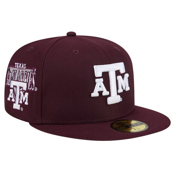 ˥塼  ˹ ꡼ Texas A&M Aggies New Era Throwback 59FIFTY Fitted Hat Maroon