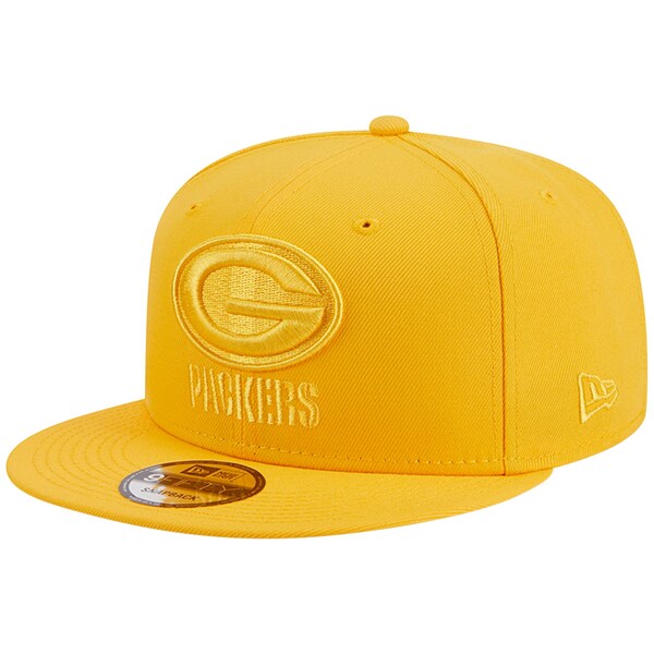 j[G Y Xq ANZT[ Green Bay Packers New Era Color Pack 9FIFTY Snapback Hat Gold