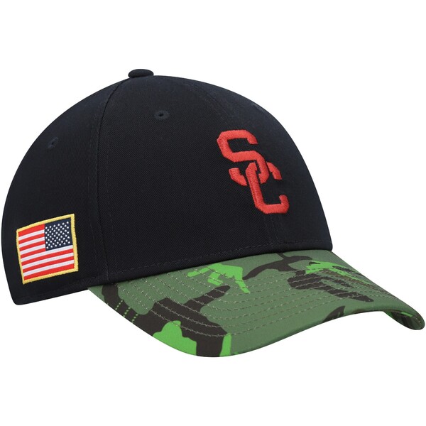 ナイキ メンズ 帽子 アクセサリー USC Trojans Nike Veterans Day 2Tone Legacy91 Adjustable Hat Black/Camo