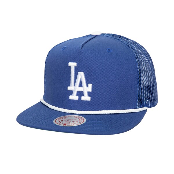 ミッチェル＆ネス ミッチェル&ネス メンズ 帽子 アクセサリー Los Angeles Dodgers Mitchell & Ness Rope Trucker Snapback Hat Royal