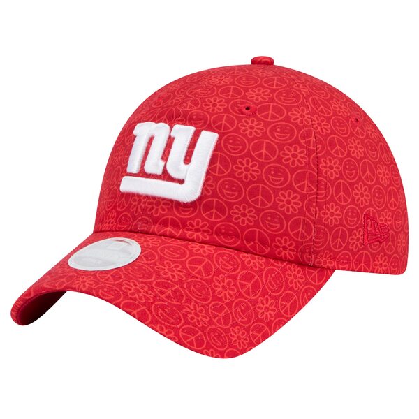 ニューエラ レディース 帽子 アクセサリー New York Giants New Era Women's Smiley 9TWENTY Adjustable Hat Red