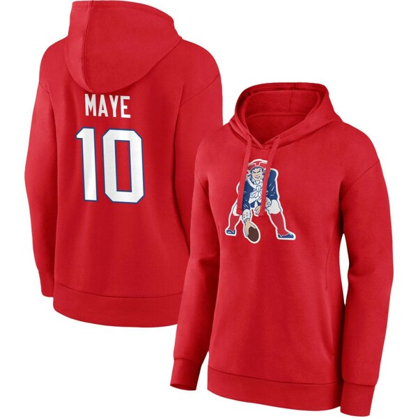 t@ieBNX fB[X p[J[EXEFbgVc AE^[ New England Patriots Fanatics Branded Women's Personalized Team Authentic Pullover Hoodie Red