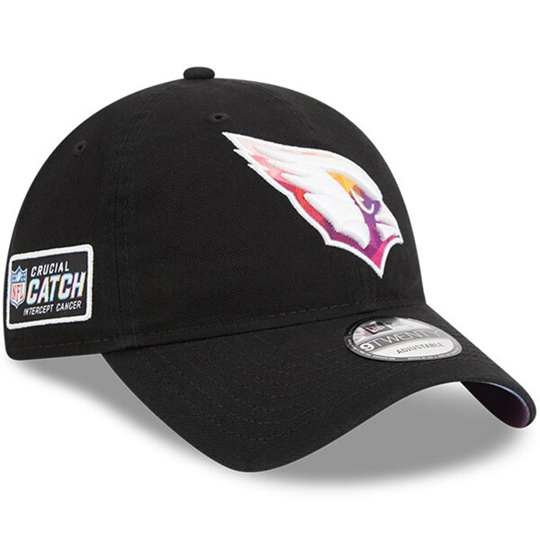 j[G Y Xq ANZT[ Arizona Cardinals New Era 2023 NFL Crucial Catch 9TWENTY Adjustable Hat Black