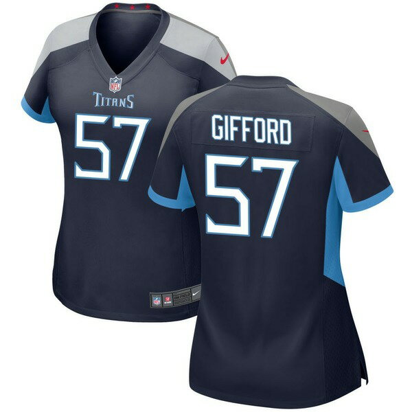 iCL fB[X jtH[ gbvX Tennessee Titans Nike Women's Custom Game Jersey Navy