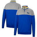 コロシアム メンズ ユニフォーム トップス Pitt Panthers Colosseum Be the Ball QuarterZip Top Royal/Heather Gray