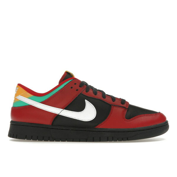 Nike ナイキ メンズ スニーカー 【Nike Dunk Low Biker Tattoos】 サイズ US_8.5(26.5cm) Black/White/Gym Red/University Gold/Atomic Teal