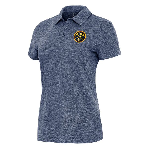 アンティグア レディース ポロシャツ トップス Denver Nuggets Antigua Women's Matter Polo Heather Navy