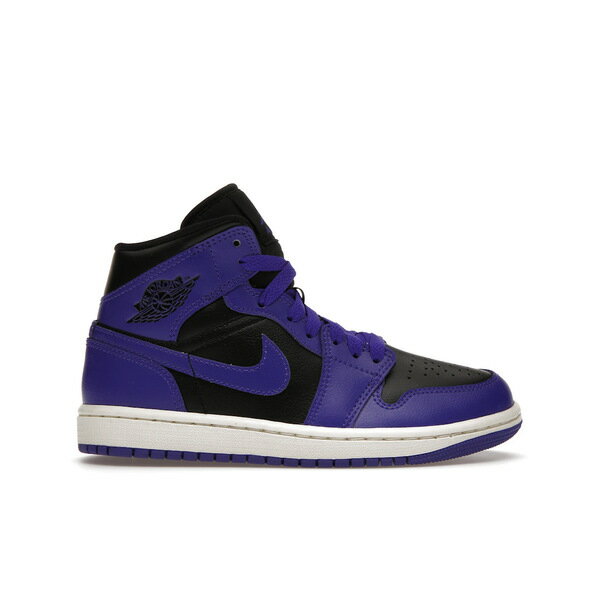 Jordan ジョーダン レディース スニーカー 【Jordan 1 Mid Purple Black (Women's)】 サイズ US_W_10.5 Black/Dark Concord-Sail(4)