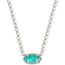 ケンドラスコット レディース ネックレス・チョーカー・ペンダントトップ アクセサリー Mother-of-Pearl Pendant Necklace, 14-1/2" + 4" extender Bright Aqua Illusion