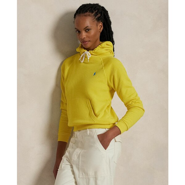 ラルフローレン レディース パーカー・スウェットシャツ アウター Women's Shrunken Fit Fleece Hoodie Sweatshirt Lemon Crush