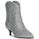 オン サーティフォース レディース ブーツ シューズ Aatira Tulip Booties, Created for Macy's Silver Glitter