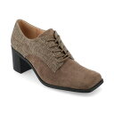 ジャーニーコレクション レディース スリッポン・ローファー シューズ Women's Sylvan Square Toe Loafers Brown