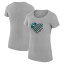 Х󥯥 ǥ T ȥåץ Philadelphia Eagles GIII 4Her by Carl Banks Women's Heart Graphic TShirt Heather Gray