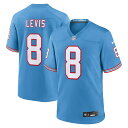 ナイキ メンズ ユニフォーム トップス Will Levis Tennessee Titans Nike Oilers Throwback Player Game Jersey Light Blue