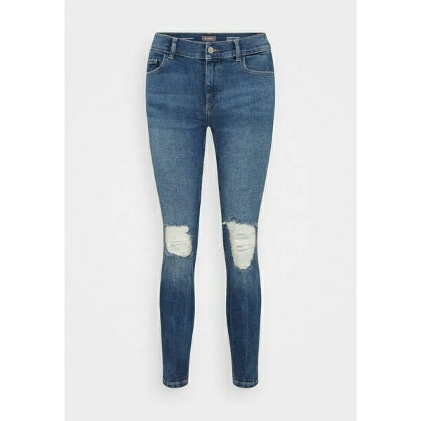 ディーエル1961 レディース カジュアルパンツ ボトムス FLORENCE MID RISE INSTASCULPT ANKLE - Jeans Skinny Fit - blue nova distressed performance