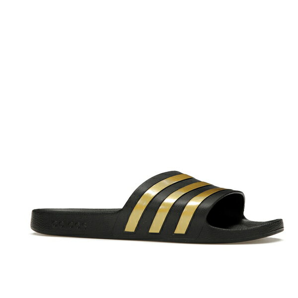 adidas アディダス メンズ スニーカー 【adidas Adilette Aqua Slides Core Black Gold Metallic】 サイズ US_11(29.0cm) Core Black/Gold Metallic/Core Black