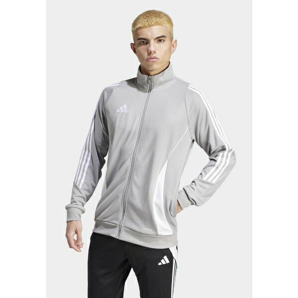 アディダス メンズ バスケットボール スポーツ TIRO 24 TRACK - Training jacket - team mid grey/white