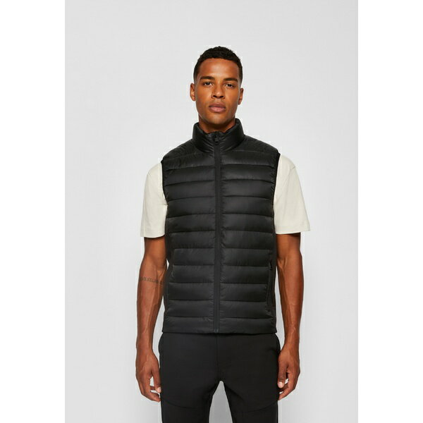 カルバンクライン メンズ ジャケット&ブルゾン アウター SIDE LOGO VEST - Waistcoat - black