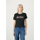 ジースター レディース Tシャツ トップス OLD SKOOL LOGO - Print T-shirt - black(4)