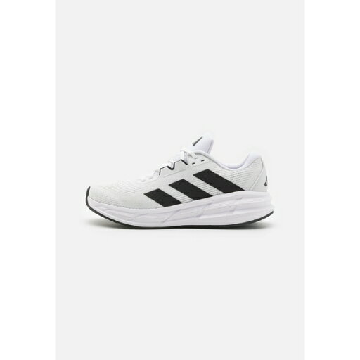 アディダス メンズ バスケットボール スポーツ QUESTAR 3 - Road running shoes - footwear white/core black/dash grey アディダス メンズ バスケットボール スポーツ QUESTAR 3 - Road running shoes - footwear white/core black/dash grey