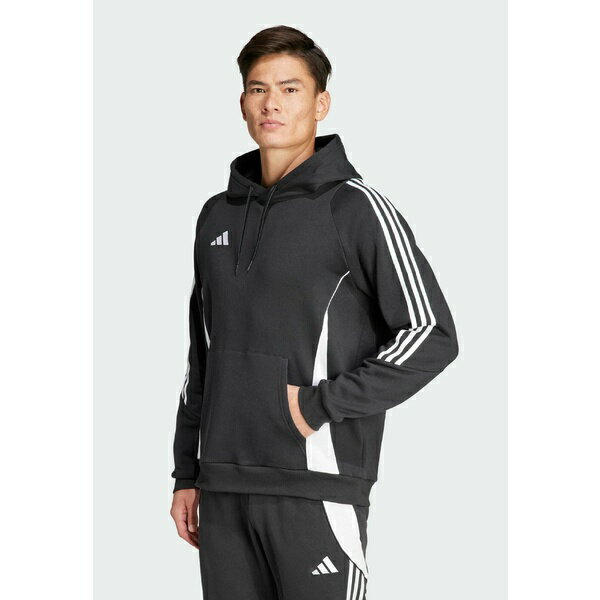 アディダス メンズ パーカー・スウェットシャツ アウター TIRO 24 - Hoodie - black white